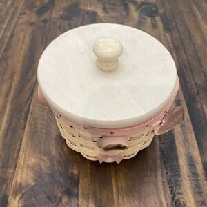 Longaberger Basket‎ American Cancer Round 2006 Horizon Hope Lid Liner Protector